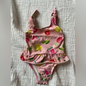 Snapper Rock Swim- adorable fruit print- 6-12mo- used